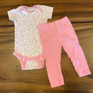 💕3 for $10💕 Wonder Nation matching onesie and pant set
